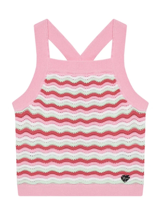 Zdjęcie produktu Guess Top J5GR06 Z3MR1 Różowy Regular Fit