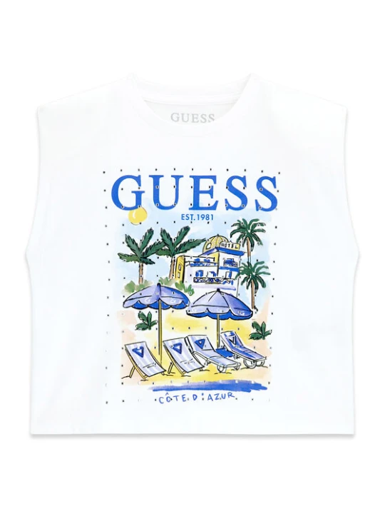 Zdjęcie produktu Guess Top J6GI12 K8HM4 Biały Regular Fit