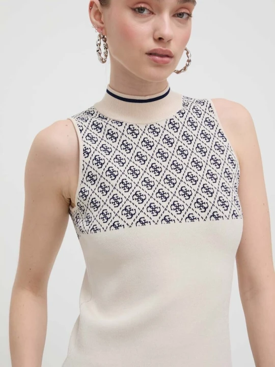 Zdjęcie produktu Guess top LISE beżowy