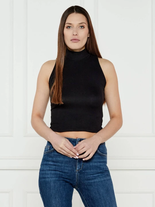 Zdjęcie produktu GUESS Top PRISCILLA | Slim Fit czarny