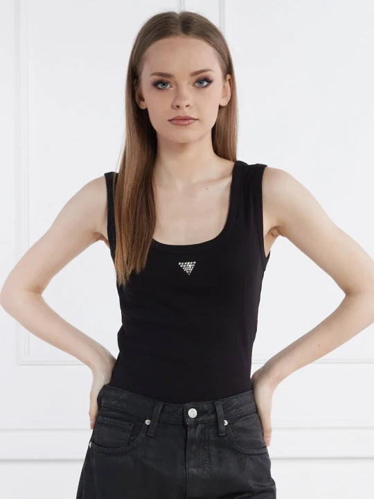 Zdjęcie produktu GUESS Top | Slim Fit czarny