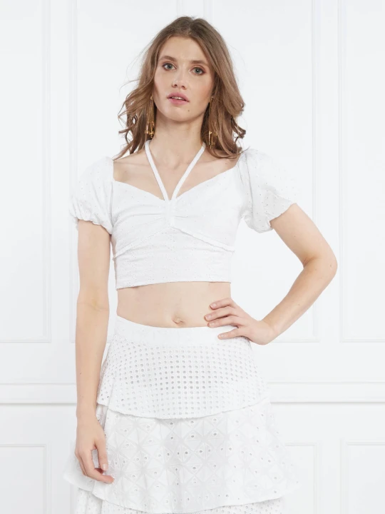 Zdjęcie produktu GUESS Top | Slim Fit biały