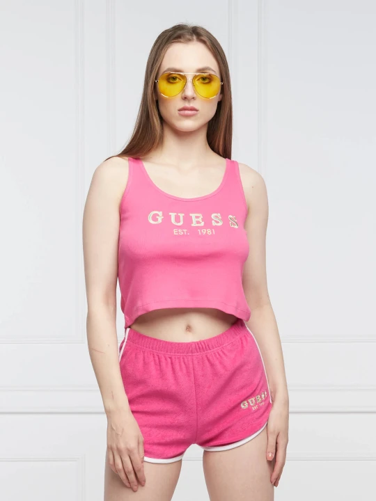 Zdjęcie produktu Guess Top | Slim Fit różowy