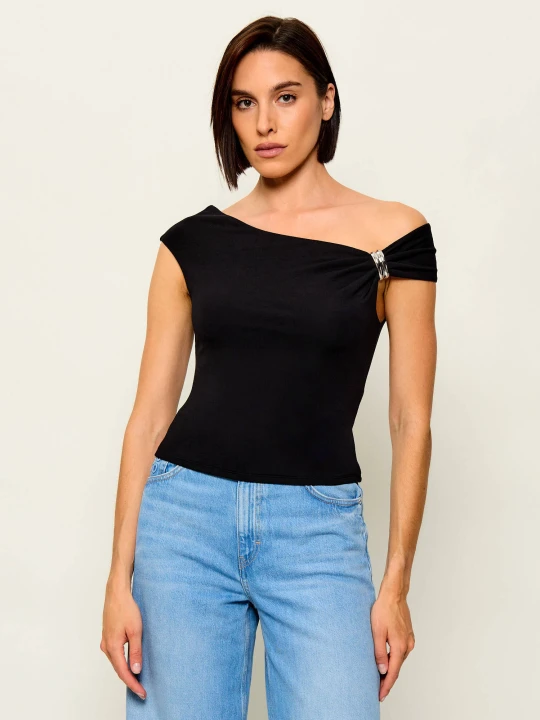 Zdjęcie produktu GUESS Top Suni | Slim Fit czarny