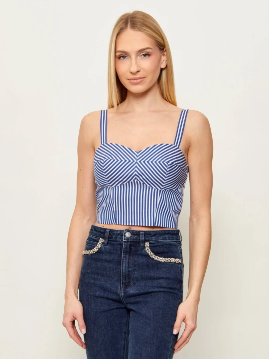 Zdjęcie produktu GUESS Top TECLA | Slim Fit granatowy