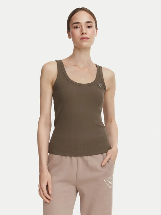 Zdjęcie produktu Guess Top V4YP06 K8RT2 Khaki Slim Fit