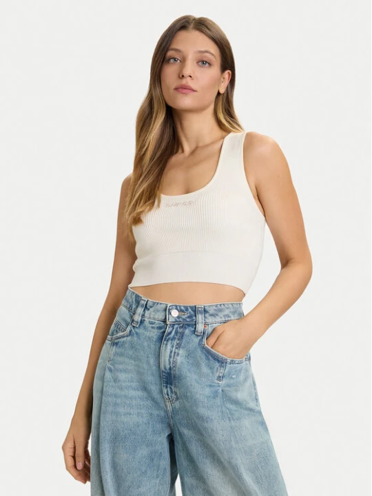 Zdjęcie produktu Guess Top V5BP05 Z3JD2 Beżowy Slim Fit
