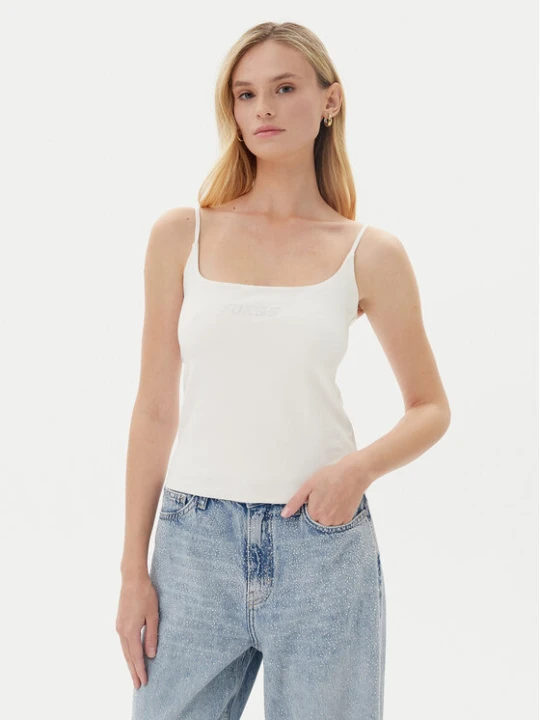 Zdjęcie produktu Guess Top V5GP22 J1314 Biały Slim Fit