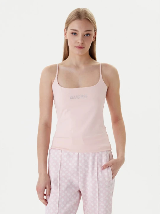 Zdjęcie produktu Guess Top V5GP22 J1314 Pomarańczowy Slim Fit