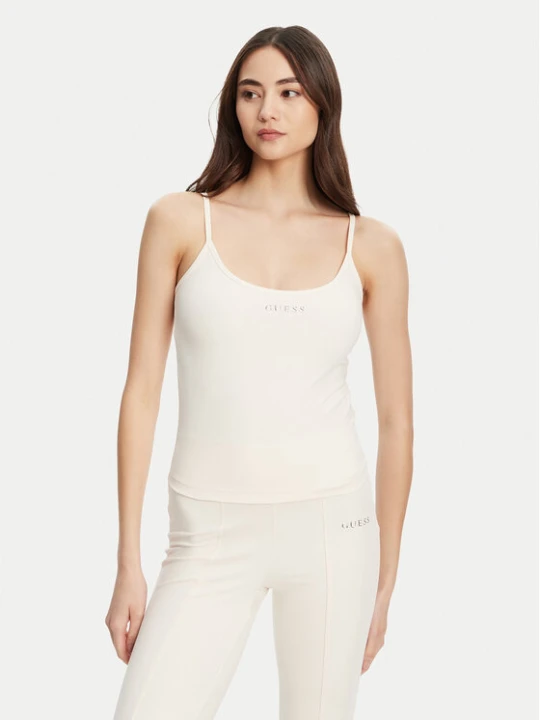 Zdjęcie produktu Guess Top V5RP09 KCD02 Écru Regular Fit Kremowy