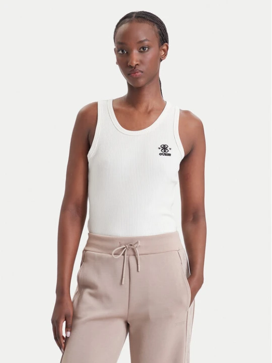 Zdjęcie produktu Guess Top V6BP10 K6791 Kremowy Slim Fit