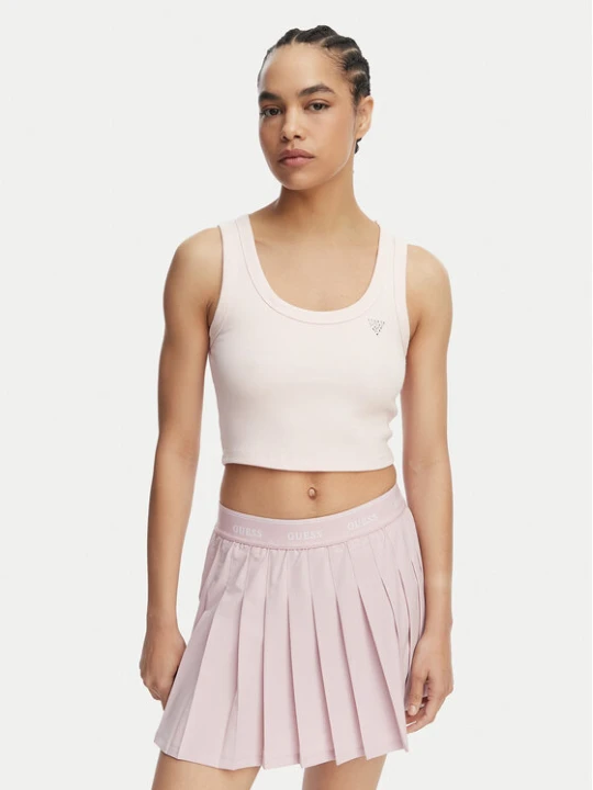 Zdjęcie produktu Guess Top V6GP07 K2987 Różowy jasny Slim Fit