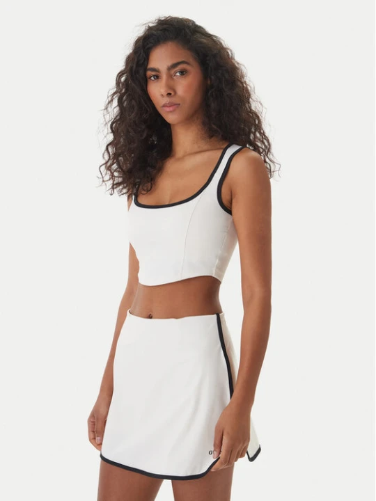 Zdjęcie produktu Guess Top V6GP09 K2999 Écru Slim Fit Kremowy