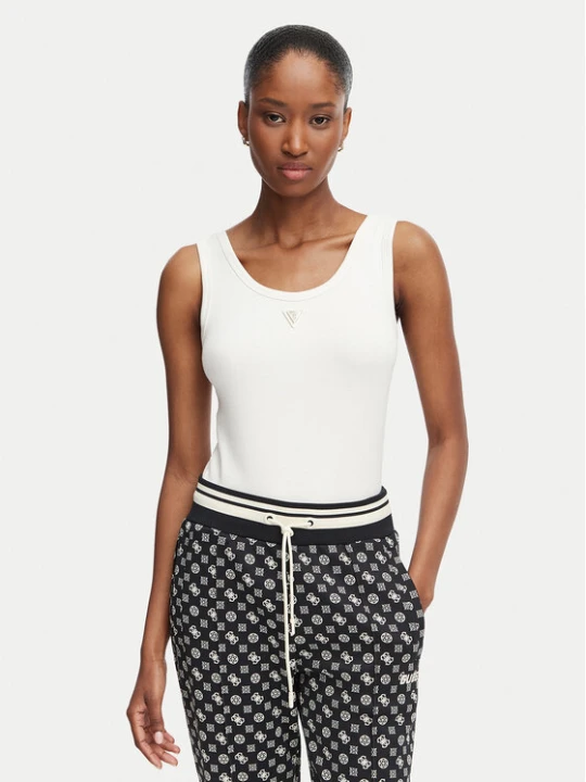 Zdjęcie produktu Guess Top V6YP09 K4312 Kremowy Regular Fit