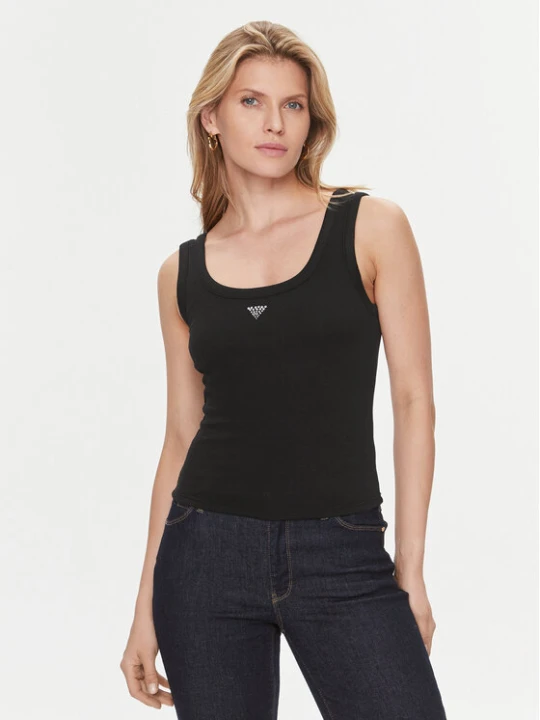 Zdjęcie produktu Guess Top W3YP68 KA0H1 Czarny Regular Fit
