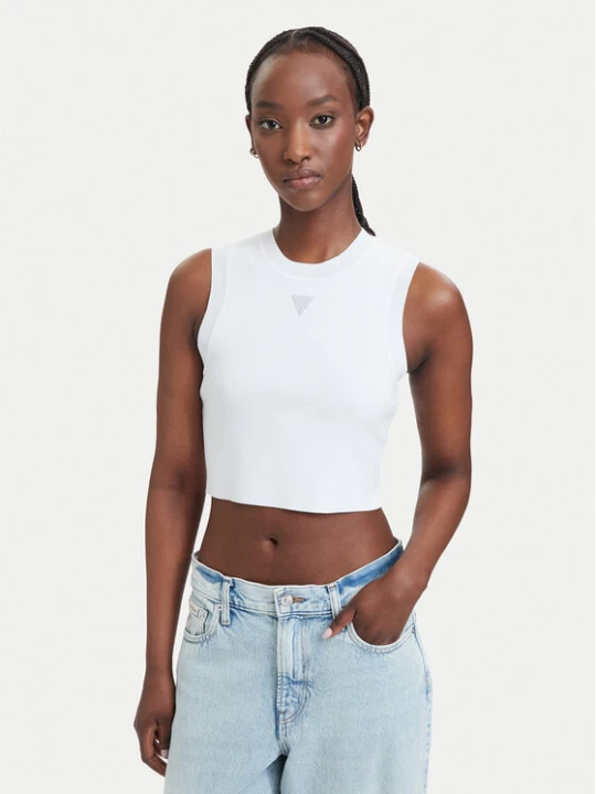 Zdjęcie produktu Guess Top W4GZ34 Z3F40 Biały Slim Fit