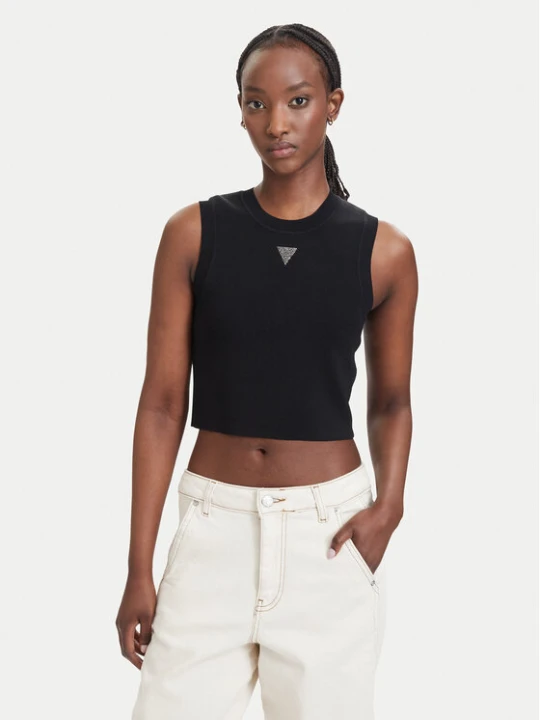 Zdjęcie produktu Guess Top W4GZ34 Z3F40 Czarny Slim Fit