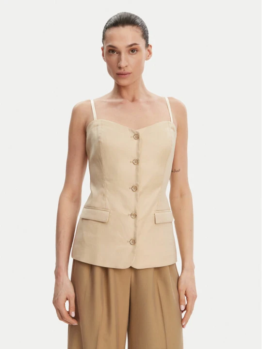 Zdjęcie produktu Guess Top W5GH0L WH5L2 Beżowy Regular Fit