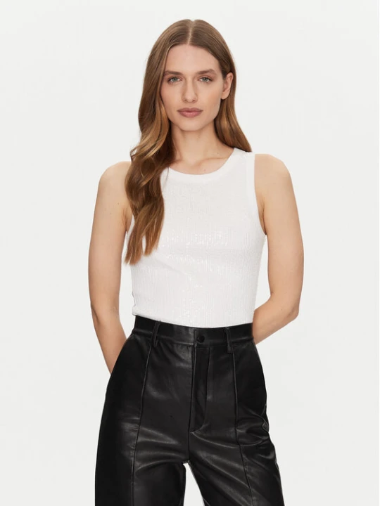 Zdjęcie produktu Guess Top W5GP06 KCS10 Biały Regular Fit