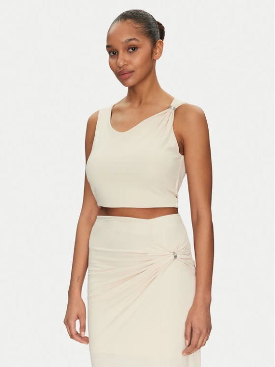 Zdjęcie produktu Guess Top W5GP22 KAQL2 Beżowy Regular Fit