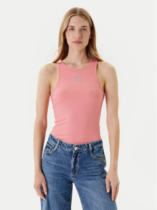 Zdjęcie produktu Guess Top W5GP57 KCV52 Różowy Regular Fit