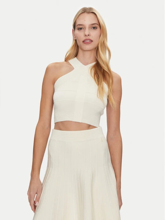 Zdjęcie produktu Guess Top W5GR32 Z2XY0 Biały Regular Fit