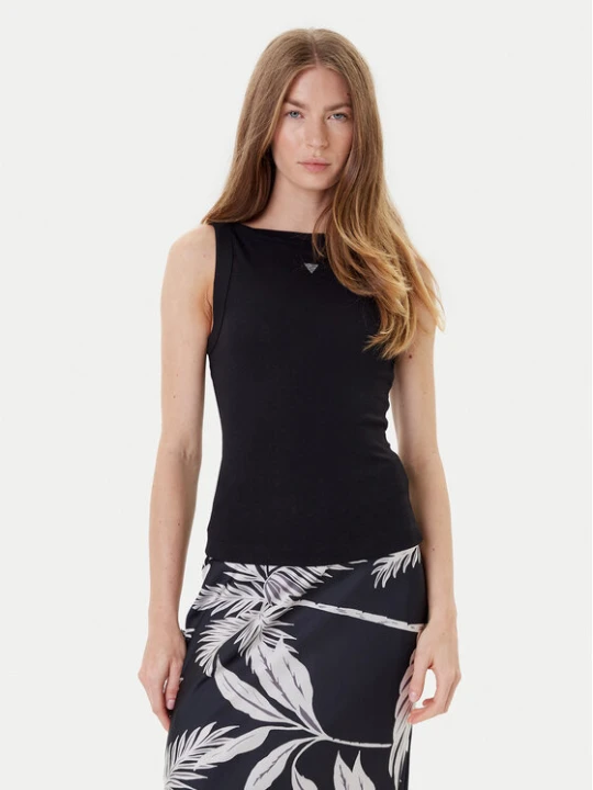 Zdjęcie produktu Guess Top W5RP16 KCNH2 Czarny Regular Fit