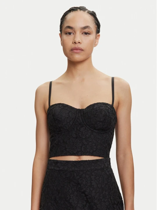 Zdjęcie produktu Guess Top W5YH42 WHD00 Czarny Regular Fit