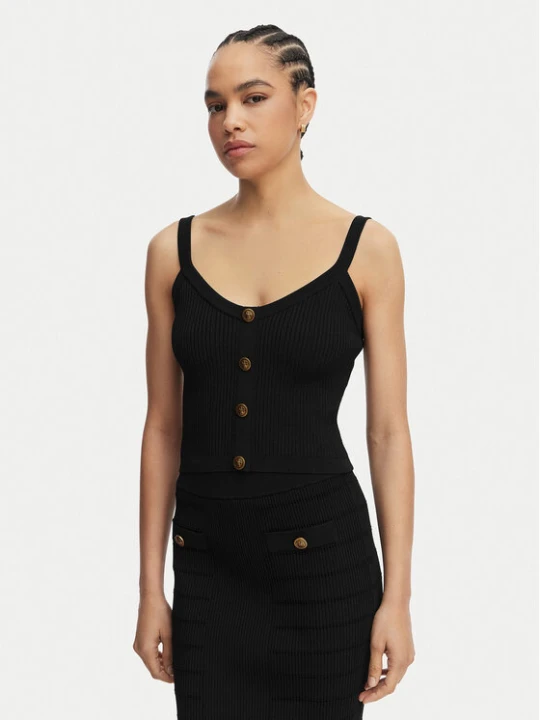 Zdjęcie produktu Guess Top W5YR10 Z0130 Czarny Regular Fit
