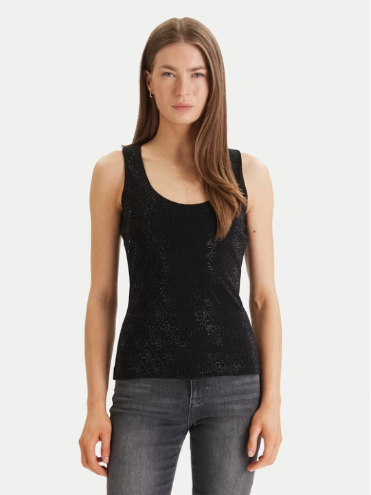 Zdjęcie produktu Guess Top W6GP10 K2932 Czarny Regular Fit