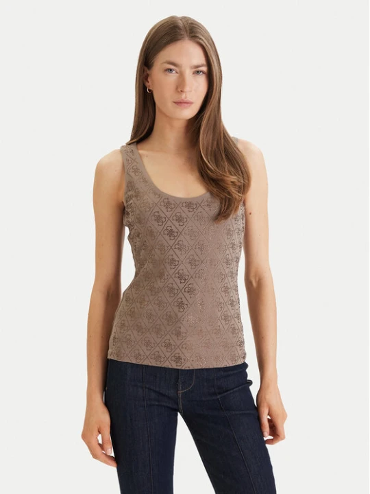 Zdjęcie produktu Guess Top W6GP10 K2932 Zielony Regular Fit