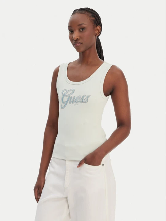 Zdjęcie produktu Guess Top W6GP22 K2954 Zielony Regular Fit