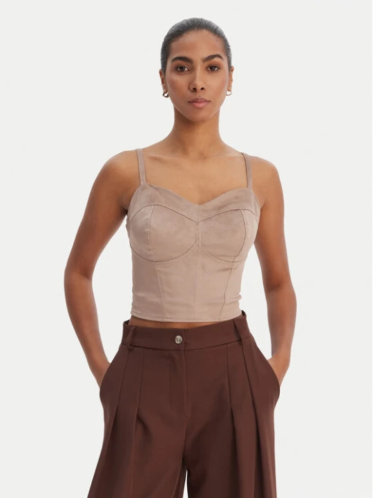Zdjęcie produktu Guess Top W6RH03 WJ472 Beżowy Slim Fit