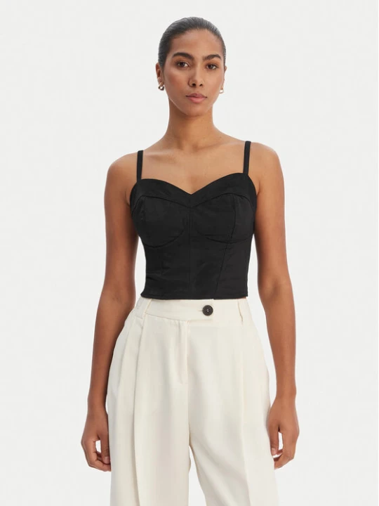 Zdjęcie produktu Guess Top W6RH03 WJ472 Czarny Slim Fit