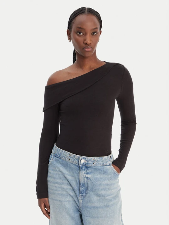 Zdjęcie produktu Guess Top W6RP15 KD012 Czarny Slim Fit