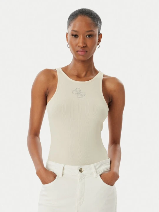 Zdjęcie produktu Guess Top W6RP39 KD092 Beżowy Regular Fit