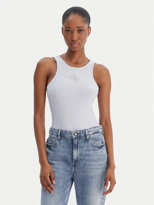 Zdjęcie produktu Guess Top W6RP39 KD092 Błękitny Regular Fit Niebieski jasny