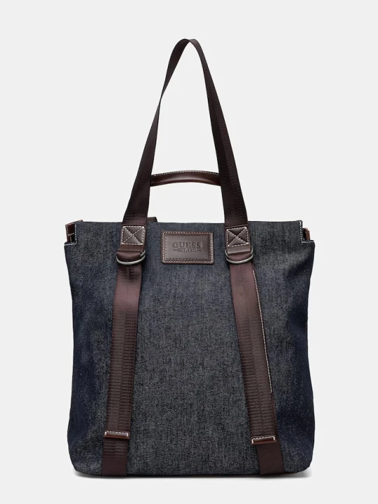 Zdjęcie produktu Guess torba męska jeansowa OSLO granatowy