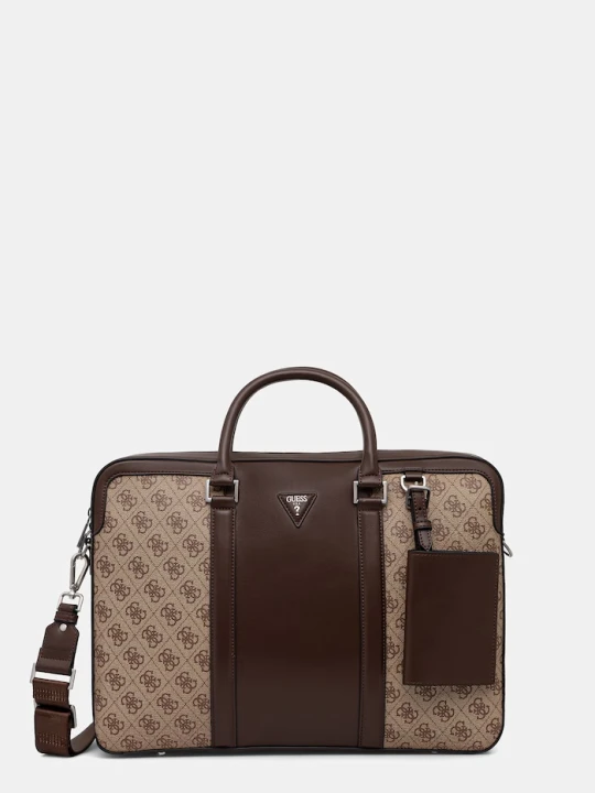 Zdjęcie produktu Guess torba na laptopa męska MILANO beżowy