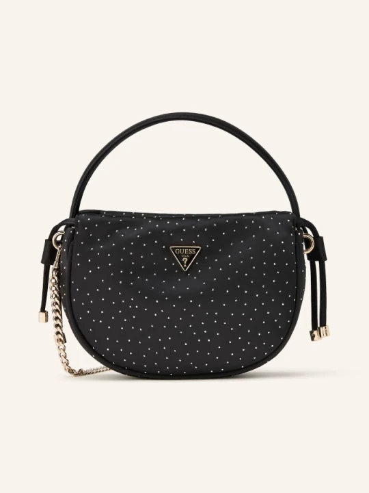 Zdjęcie produktu Guess Torba Na Ramię Elsie Z Kamieniami Ozdobnymi schwarz ZŁOTY