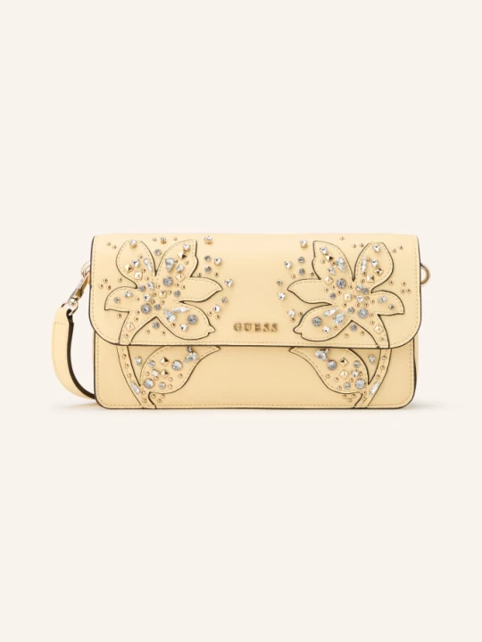 Zdjęcie produktu Guess Torba Na Ramię Sadie Z Kamieniami Ozdobnymi gelb JASNOŻÓŁTY