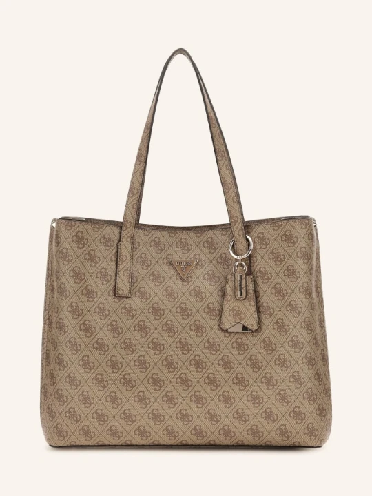 Zdjęcie produktu Guess Torba Shopper Meridian Z Ćwiekami braun BEŻOWY