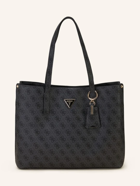 Zdjęcie produktu Guess Torba Shopper Meridian Z Ćwiekami grau CZIEMNOSZARY