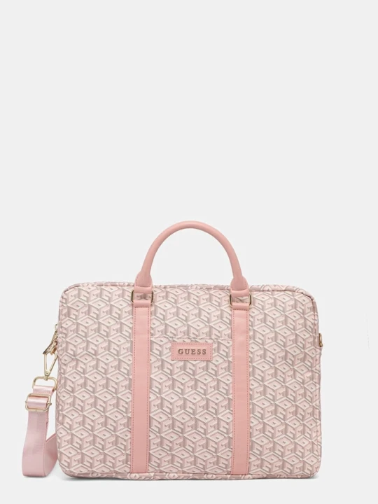 Zdjęcie produktu Guess torba z imitacji skóry iPhone 16 różowy