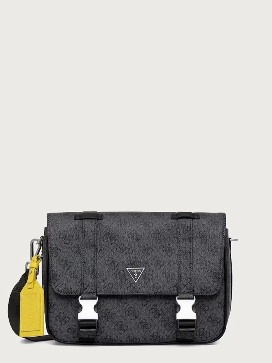 Zdjęcie produktu Guess torba z imitacji skóry MILANO szary