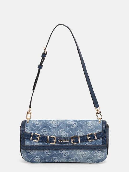 Zdjęcie produktu Guess torebka bagietka damska jeansowa DOVIE granatowy