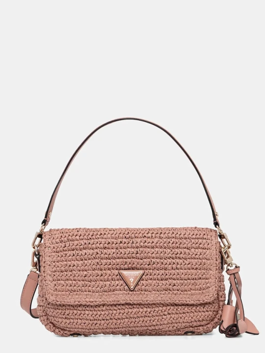 Zdjęcie produktu Guess torebka bagietka damska pleciona OFELIA różowy