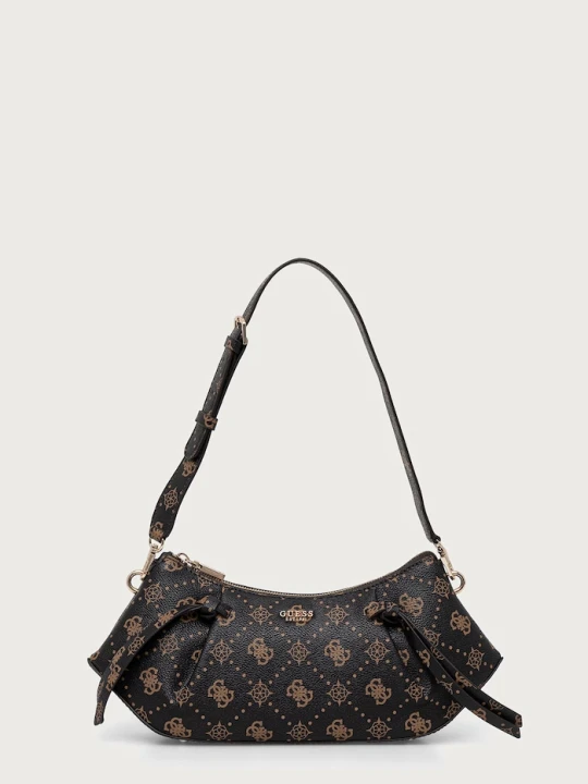 Zdjęcie produktu Guess torebka bagietka damska z imitacji skóry ALLEGRA brązowy