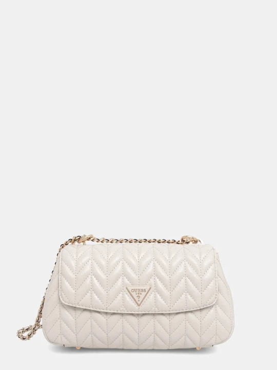 Zdjęcie produktu Guess torebka bagietka damska z imitacji skóry CHERYL beżowy