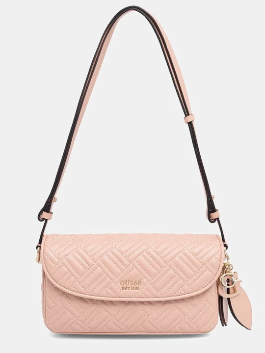 Zdjęcie produktu Guess torebka bagietka damska z imitacji skóry SALLY różowy